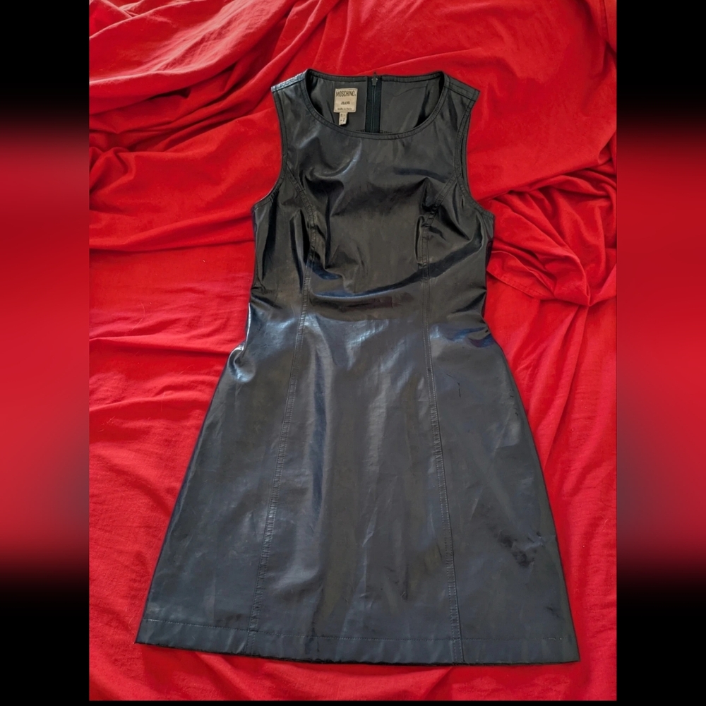 Moschino vintage dress - Latex Effect